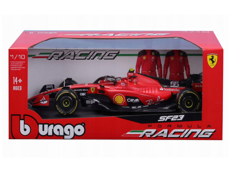 Bburago Ferrari SF-23 1:18 (2023) #55 Carlos Sainz